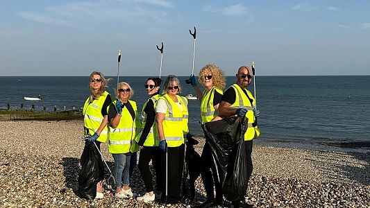 Henry Adams New Homes joins forces with Persimmon Homes for Selsey Beach Clean